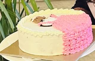 Princess In Pink Gown Theme Cake