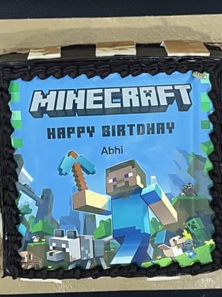 Minecraft Birthday Cake