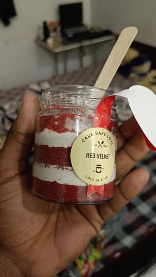 Red Velvet Single Jar Cake