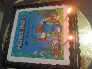 Minecraft Birthday Cake