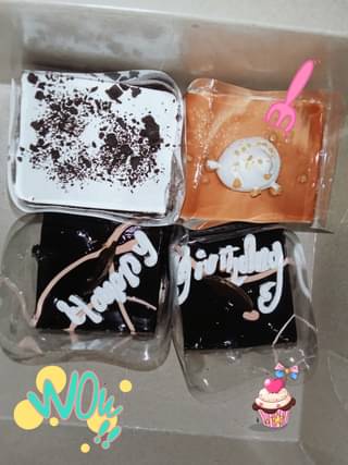 Set of Two Happy Birthday Pastry