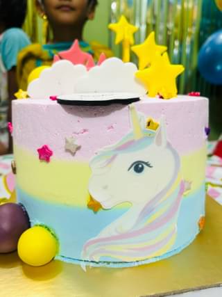 Starry Unicorn Cake