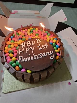 Gems & KitKat Chocolate Truffle Cake