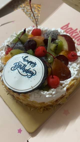 Tropical Fruit n Almond Cake