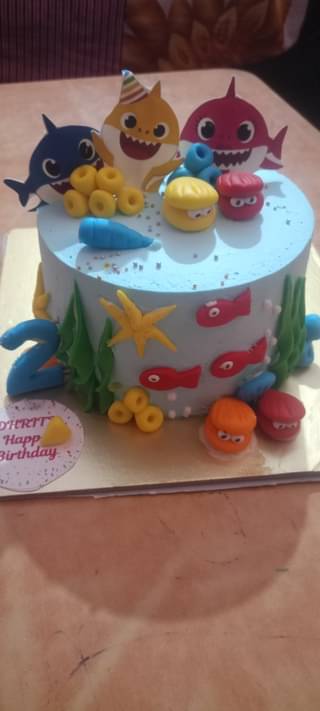 Baby Shark Cute Cake