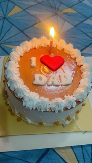 Heartfelt Butterscotch Cake For Dad