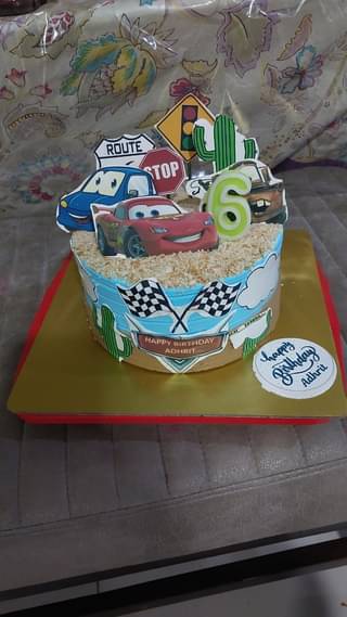 The Car War Adventure Cake