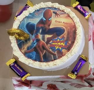 Heroic Spiderman Photo Cake