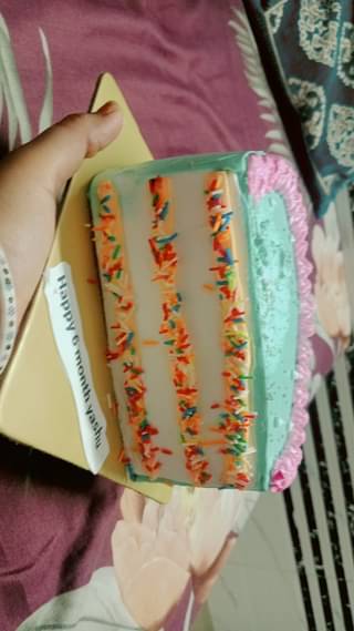 Colourful Pineapple Half Cake