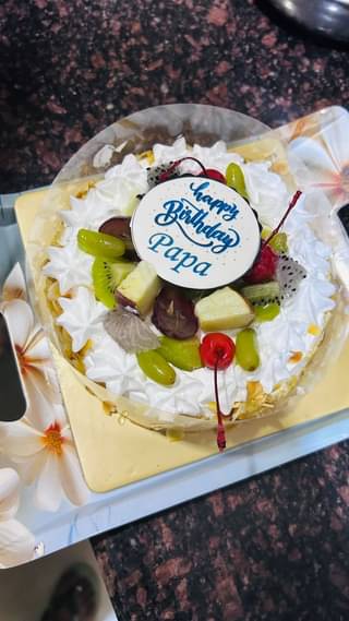 Tropical Fruit n Almond Cake