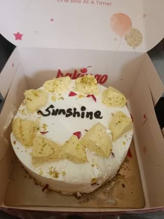 Rose Petals N Pistachio Rasmalai Cake
