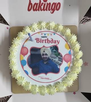 Birthday Photo Cake