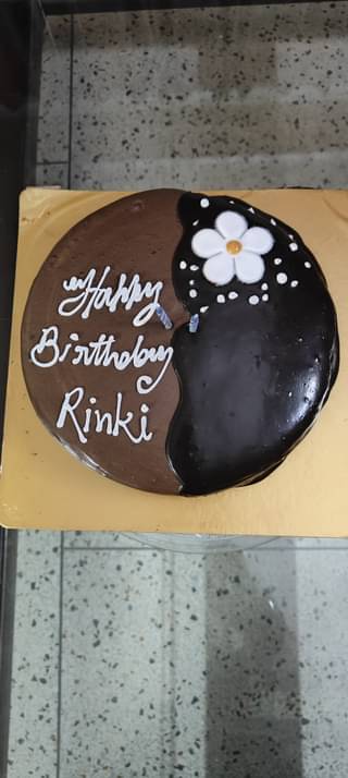 Floral Chocolate Glazed Cake