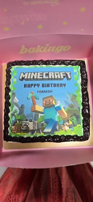 Minecraft Birthday Cake