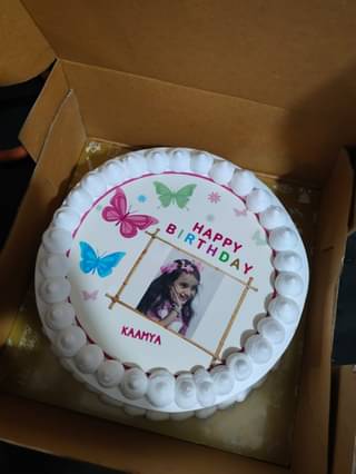 Birthday Photo Cake 4 Round Shape