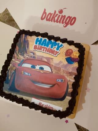 Mcqueen Car B'day Poster Cake