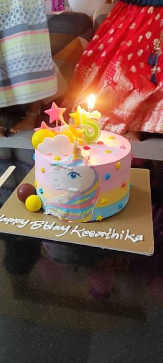 Starry Unicorn Cake
