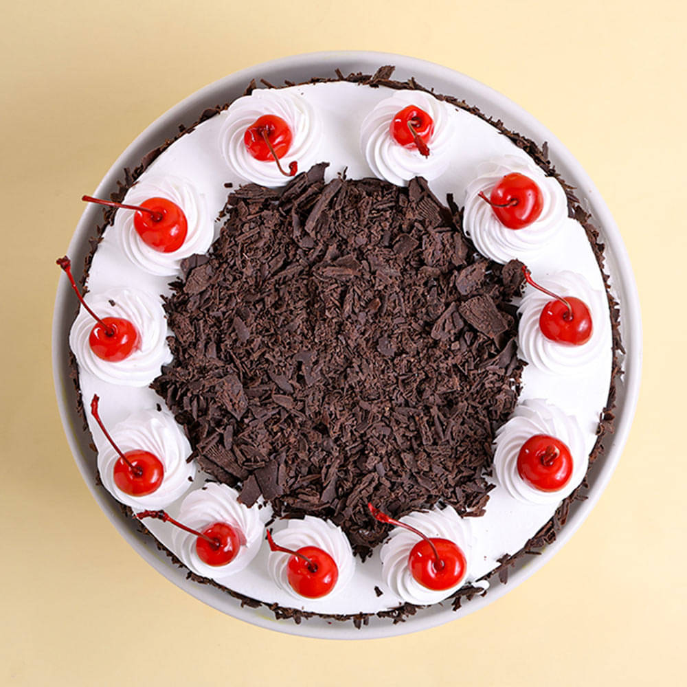 Sliced View of Eggless Black Forest Cake