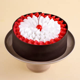 Front View of Black Forest Fantasy Cake