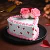 Blooming Hearts Valentine Cake