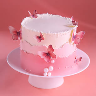 Blossoming Butterflies Layer Cake