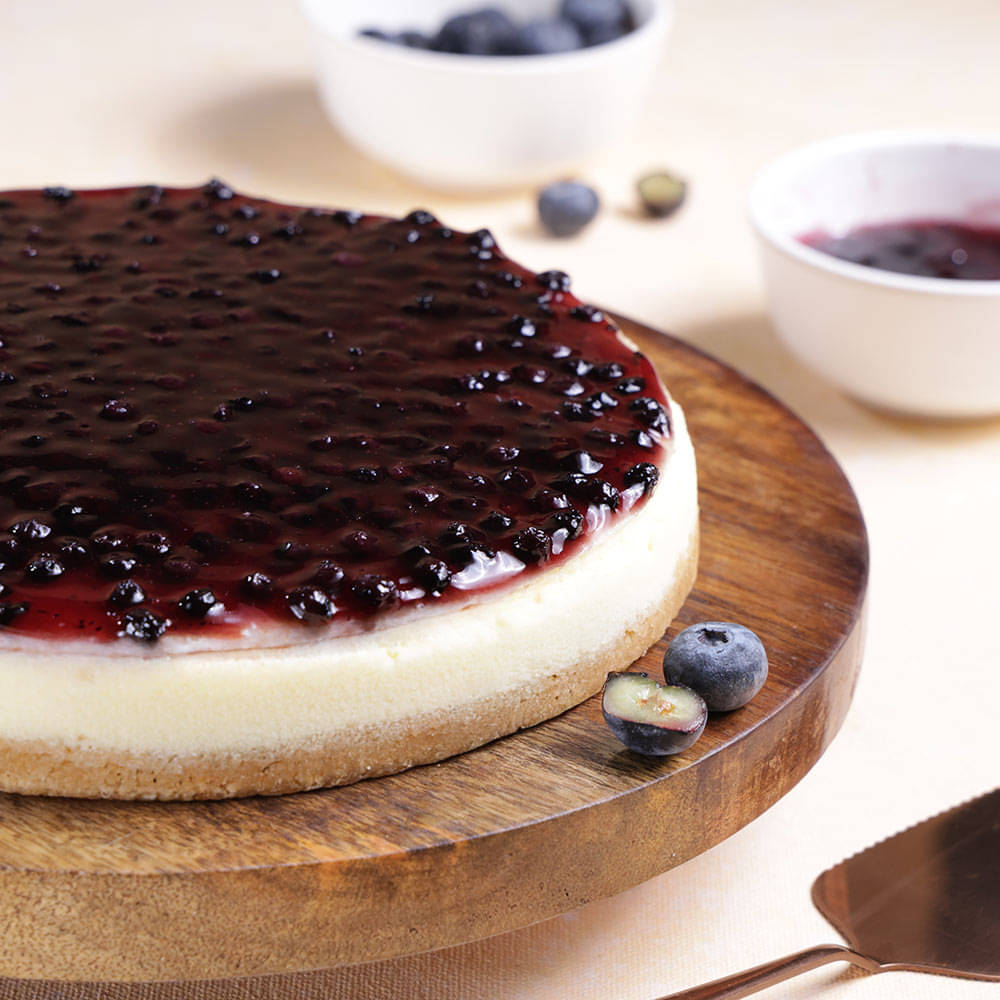 Blueberry Baked Cheesecake