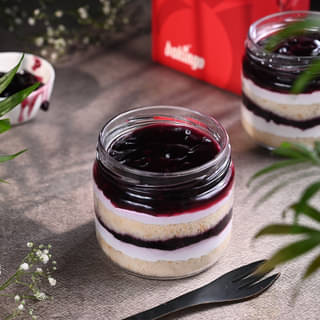 Blueberry Single Jar Cake