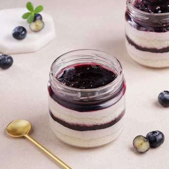 Blueberry Single Jar Cake