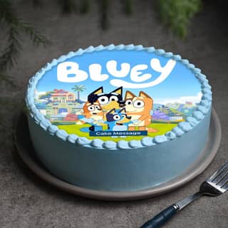 Side View of Bluey N Family Cake