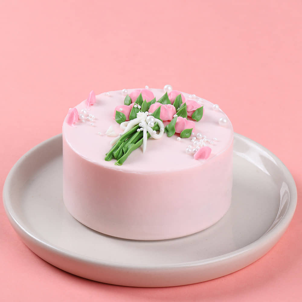 Blush Bouquet Bento Cake