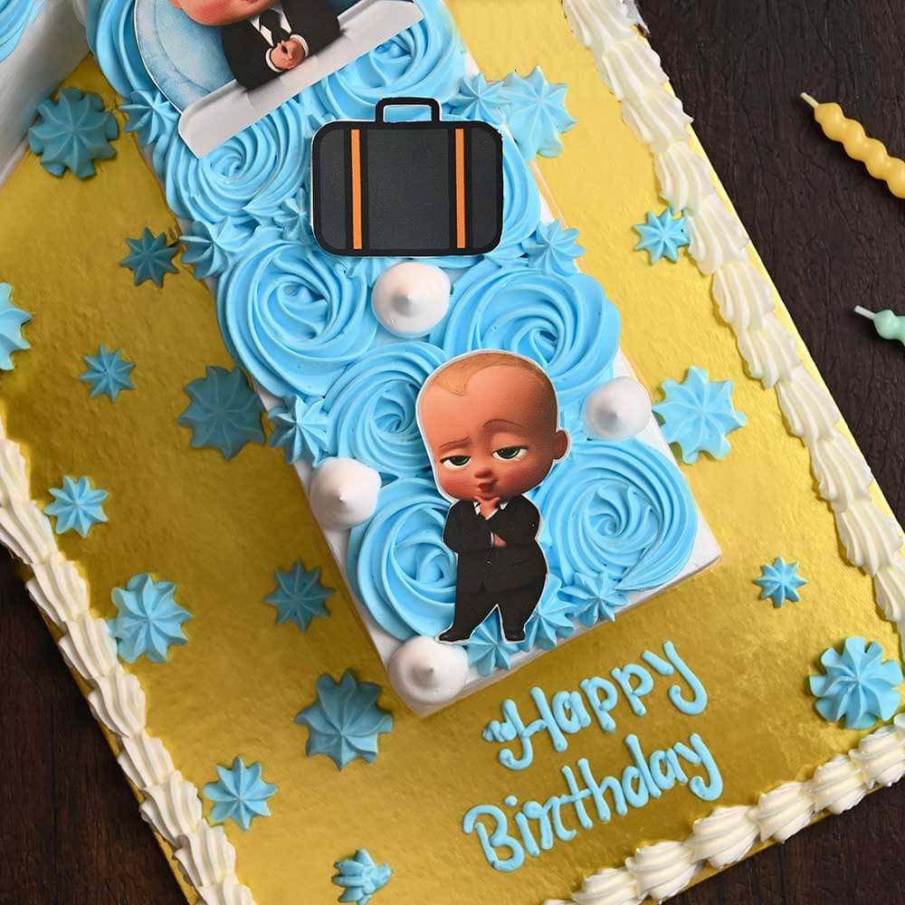 Boss Baby Number Cake