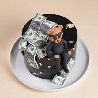 Top View of Boss Day Luxe Cake