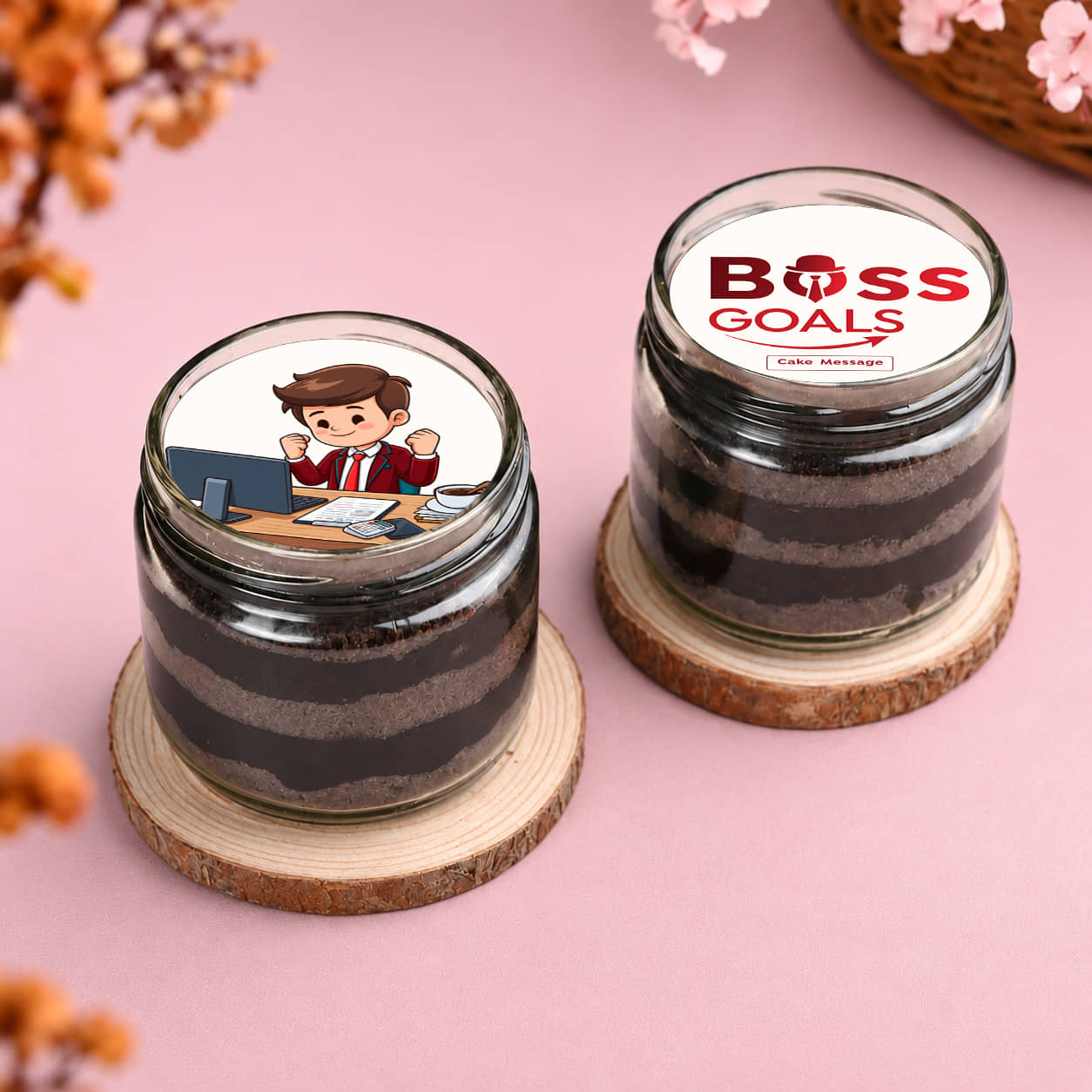 Boss Goals Chocolate Jar Cakes Boss Goals Chocolate Jar Cakes