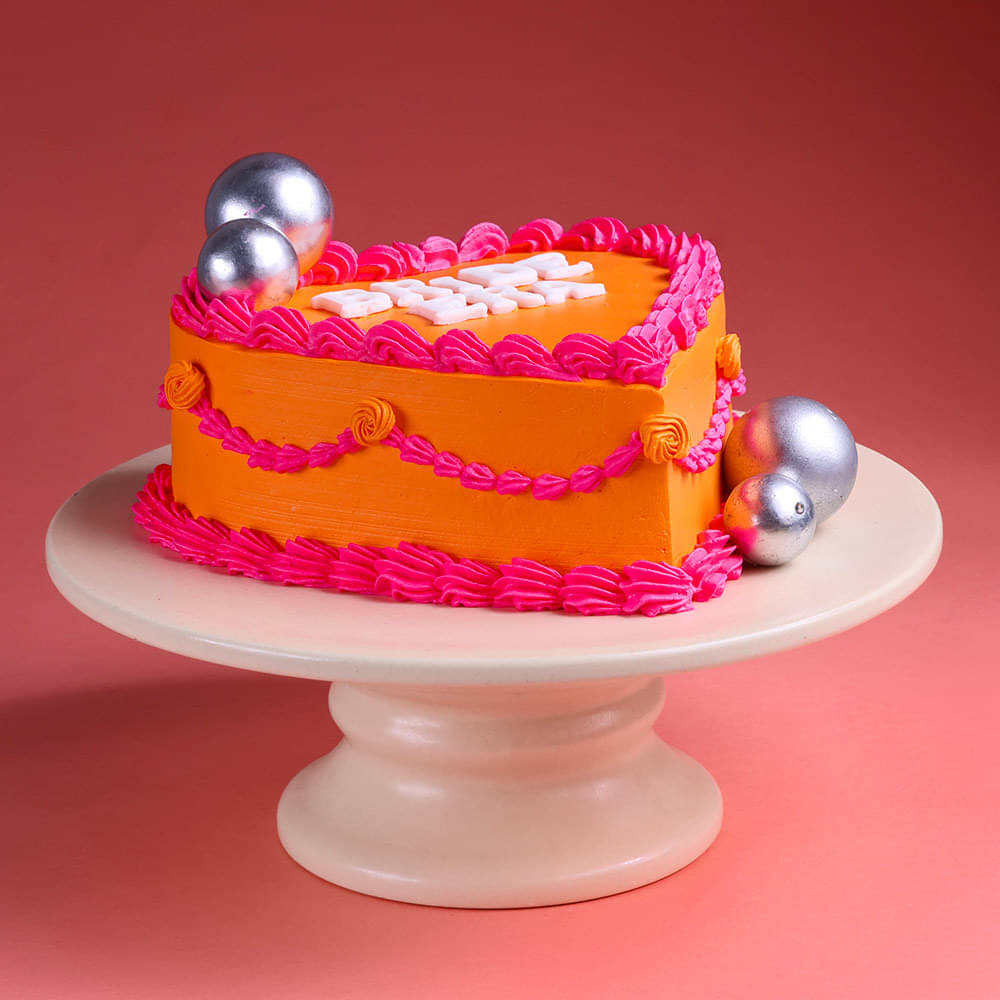 Side View of Bride Era Celebration Cake