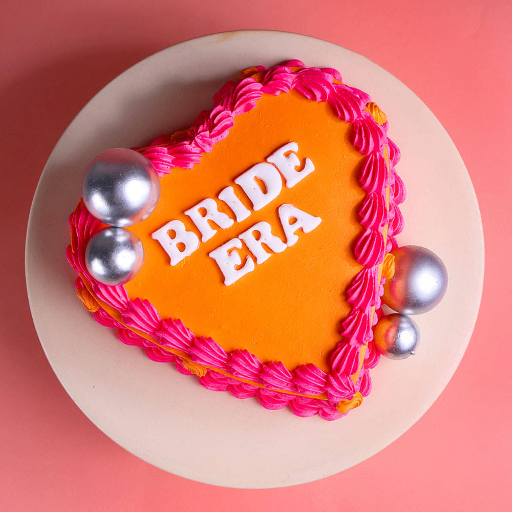 Front View of Bride Era Celebration Cake