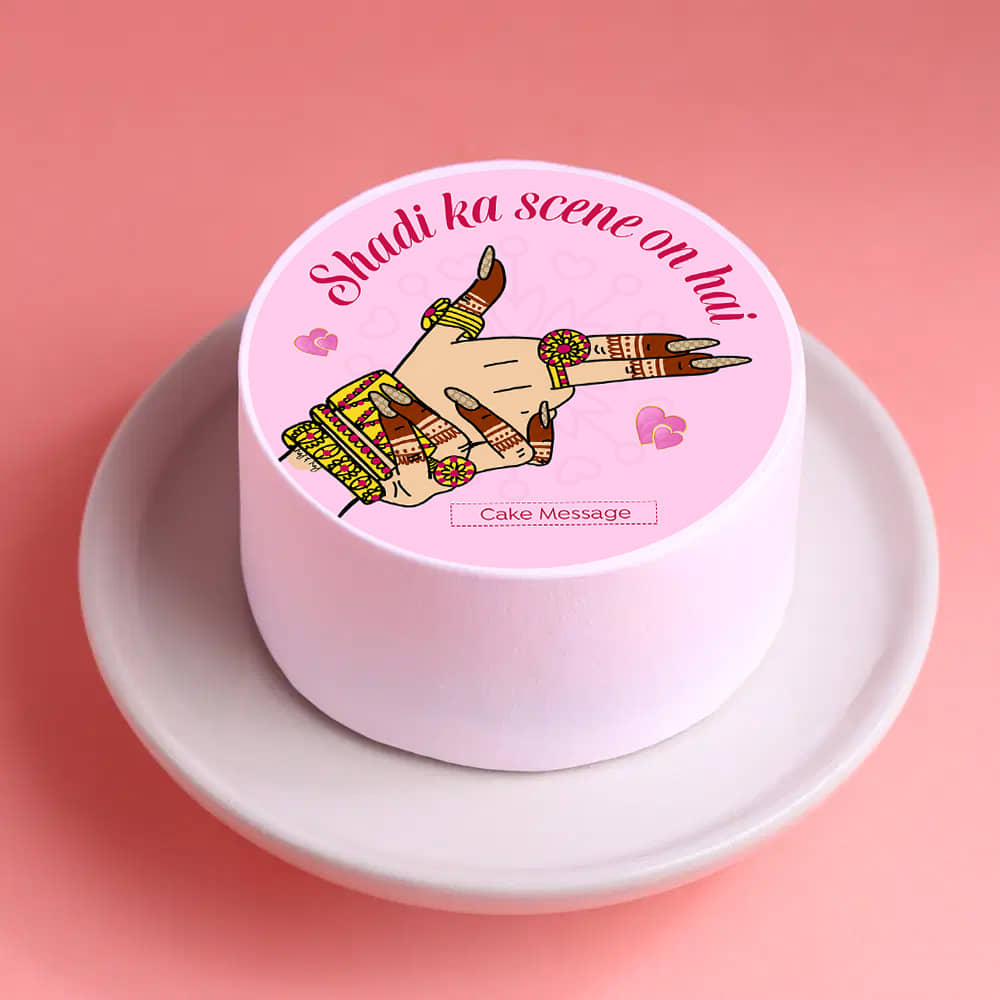 Bride To Be Shadi Scene Bento Cake