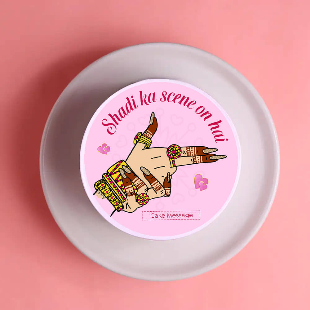 Bride To Be Shadi Scene Bento Cake