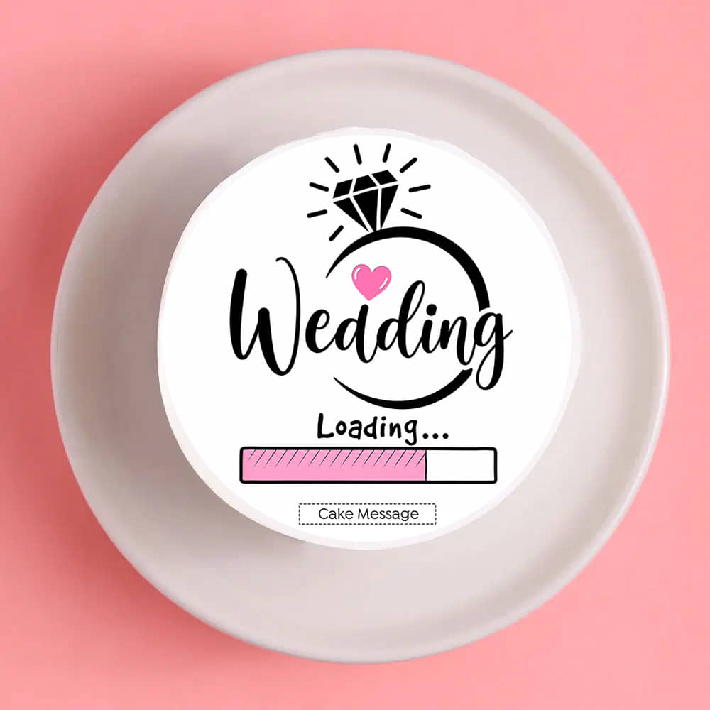 Bride To Be Wedding Loading Bento Cake