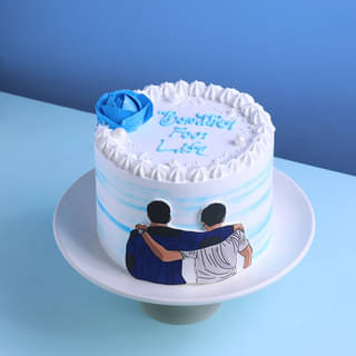 Brother's Day Cake with Rose