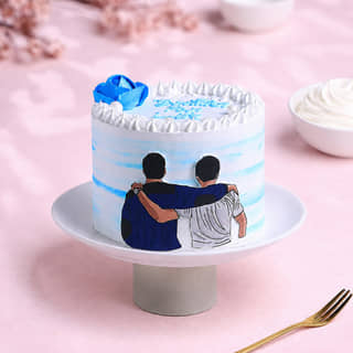 Brother's Day Cake with Rose Online Brother's Day Cake with Rose Online