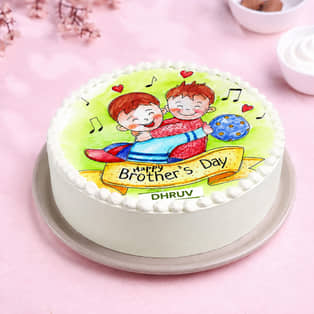 Bond of Love Photo Cake for Brother's Day 2025 Bond of Love Photo Cake for Brother's Day 2025