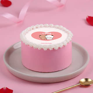 Front View of Bubu Dudu Bento Cake Front View of Bubu Dudu Bento Cake