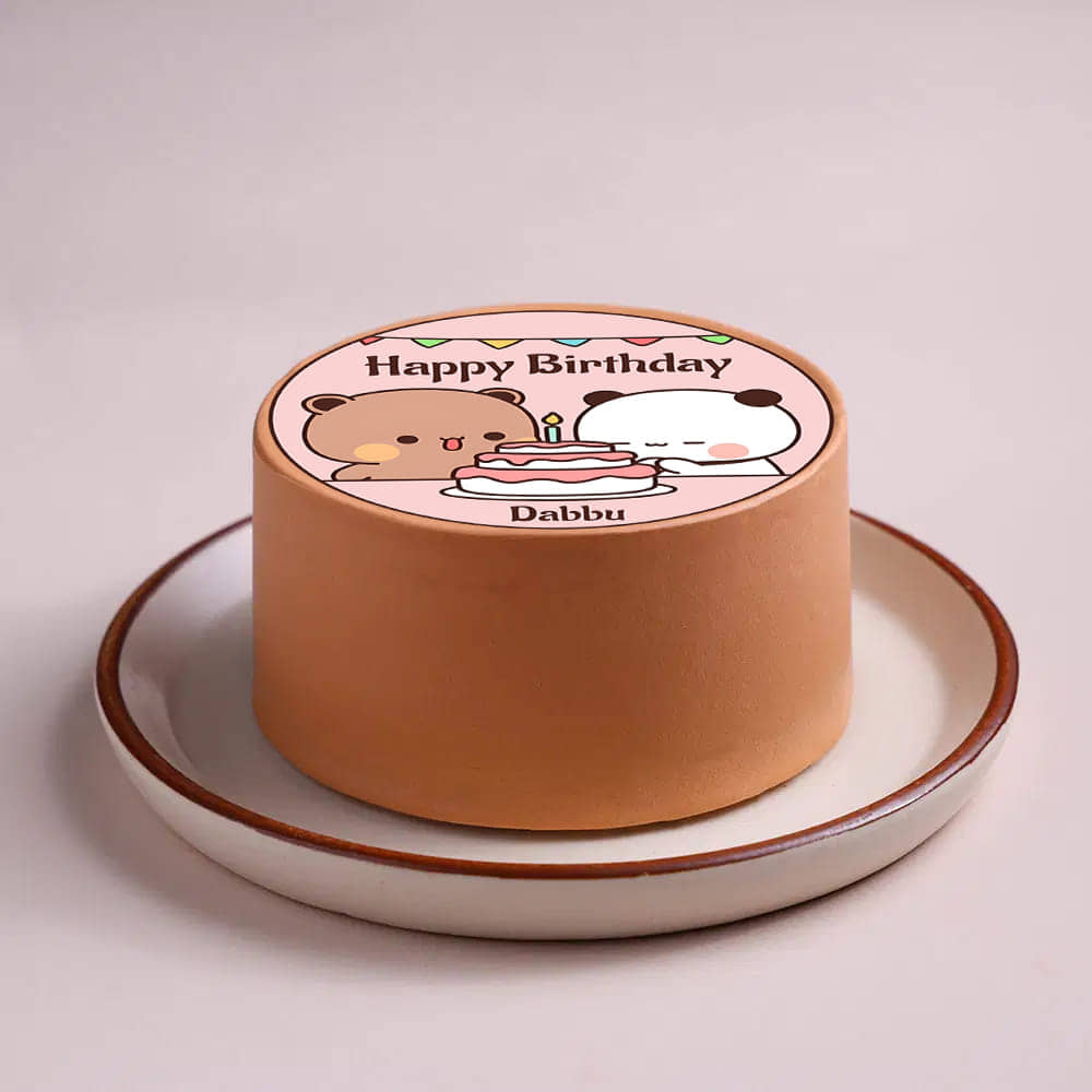 Top View of Bubu Dudu Birthday Bento Cake