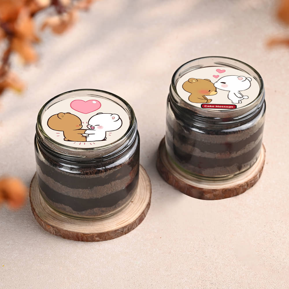 Bubu Dudu Love Two Choco Jar Cakes