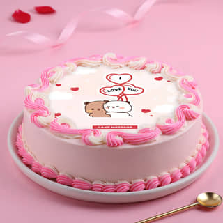 Front Angled View of Bubu Dudu Cake Front Angled View of Bubu Dudu Cake