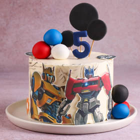 Bumblebee N Optimus Prime Cake