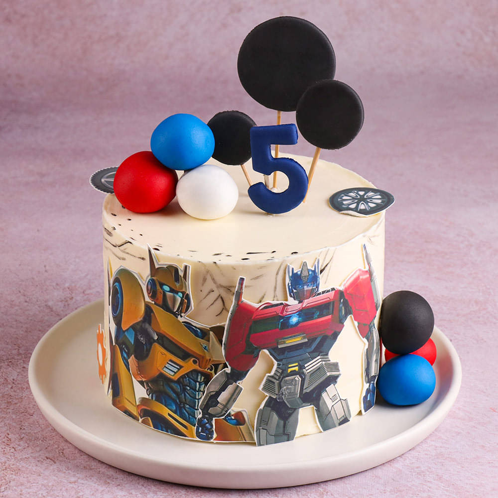 2nd Pic of Bumblebee N Optimus Prime Cake