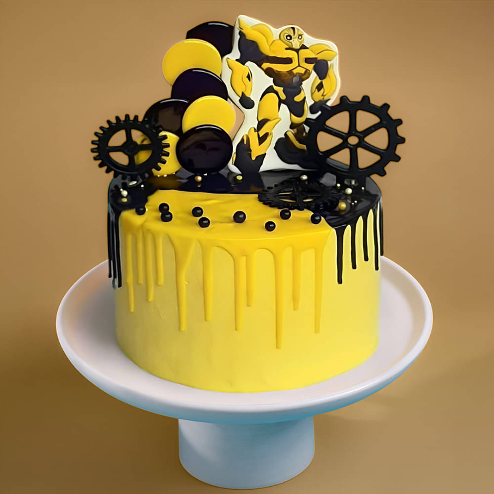 Bumblebee Transformer Cake Bumblebee Transformer Cake