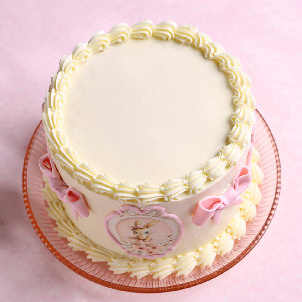 Bunny Cake With Birthday Topper