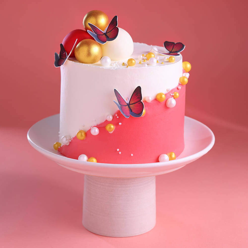 Butterfly Blossom Celebration Cake